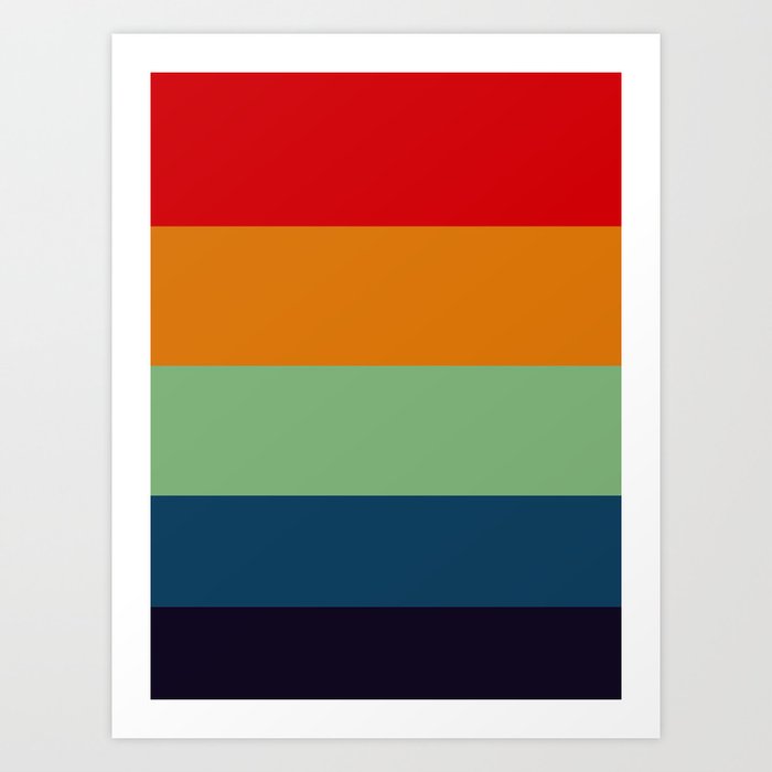 Fall Forest Color Palette Art Print By Enshape Society6