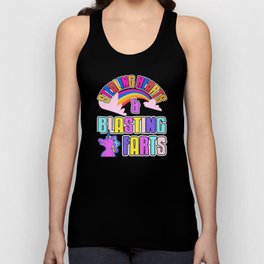 Stealing Hearts and Blasting Farts Unicorn Fart Unisex Tank Top