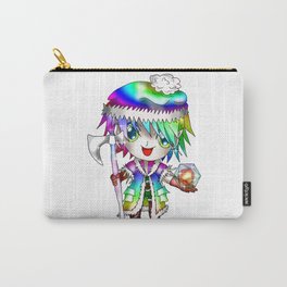 Rainbow dnd gaymer with a D20 dice Carry-All Pouch