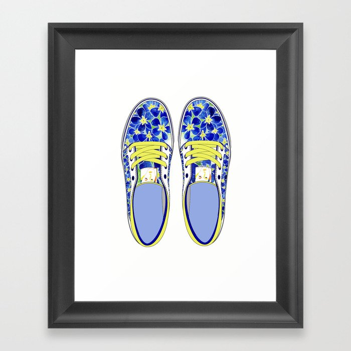 shoe design for t-shirt Framed Art Print