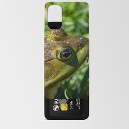 Green Frog closeup Android Card Case
