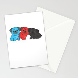 Polyamory Flag Pug Pride Lgbtq Cute Dogs Stationery Card