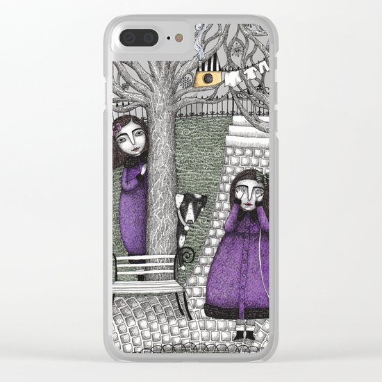 Hide and Seek Clear iPhone Case