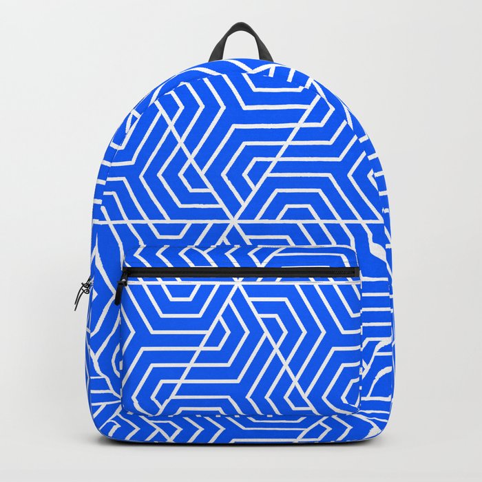 Geometric Seamless Trignales Pattern - Absolute Zero Backpack by