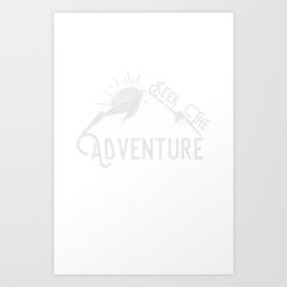Seek the Adventure Art Print | Mountain, Hike, Sun, Typography, Hiking, Illustration, Cool, Digital, Adventure, Other 