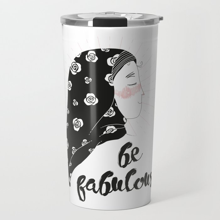 confident fatima / illustration Travel Mug
