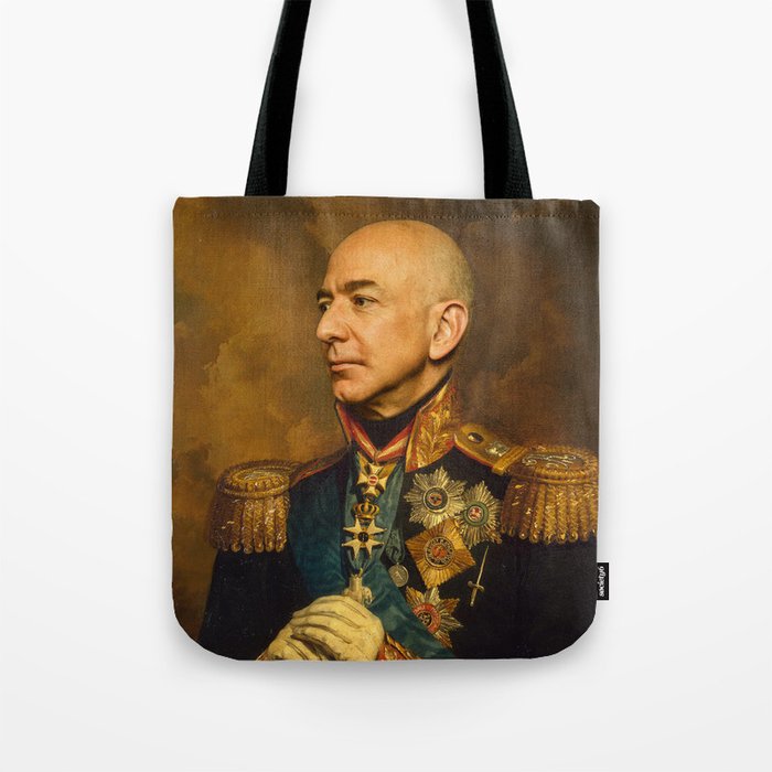 Jeff Bezos Classical Regal General Painting Tote Bag By