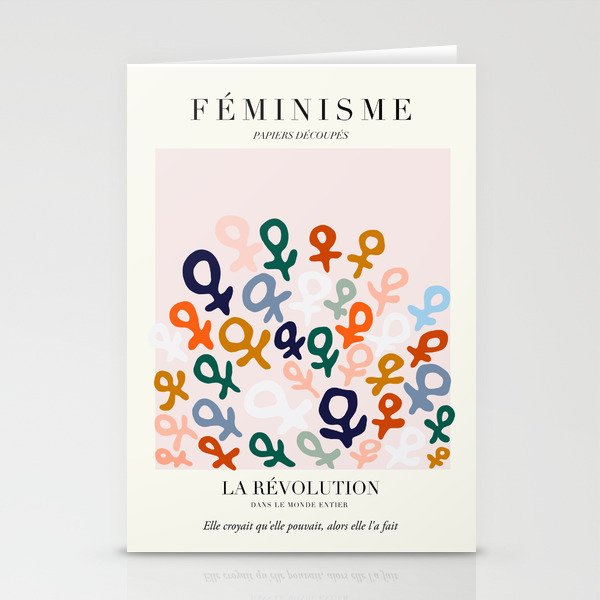 L'ART DU FÉMINISME — Feminist Art — Matisse Exhibition Poster Stationery Cards