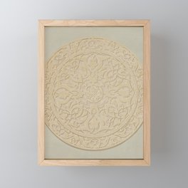 Ornate Circle Framed Mini Art Print