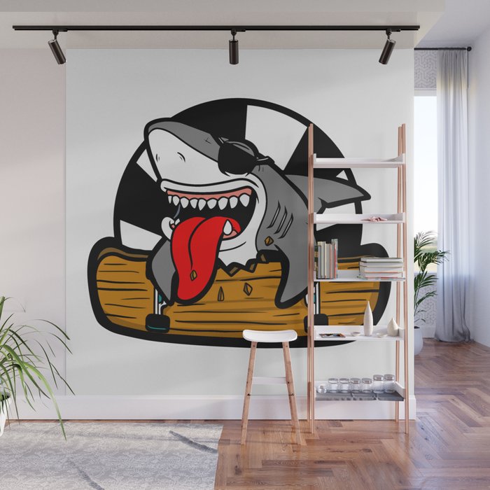 shark Wall Mural