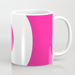 D (White & Dark Pink Letter) Mug
