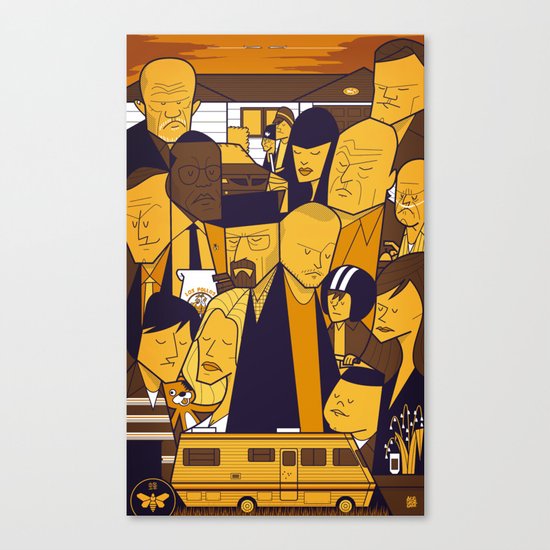 Breaking Bad (yellow version) Canvas Print
