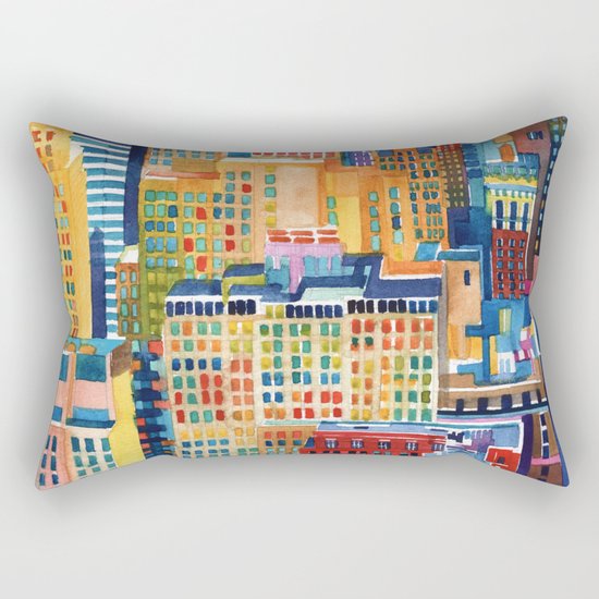 New York buildings Rectangular Pillow