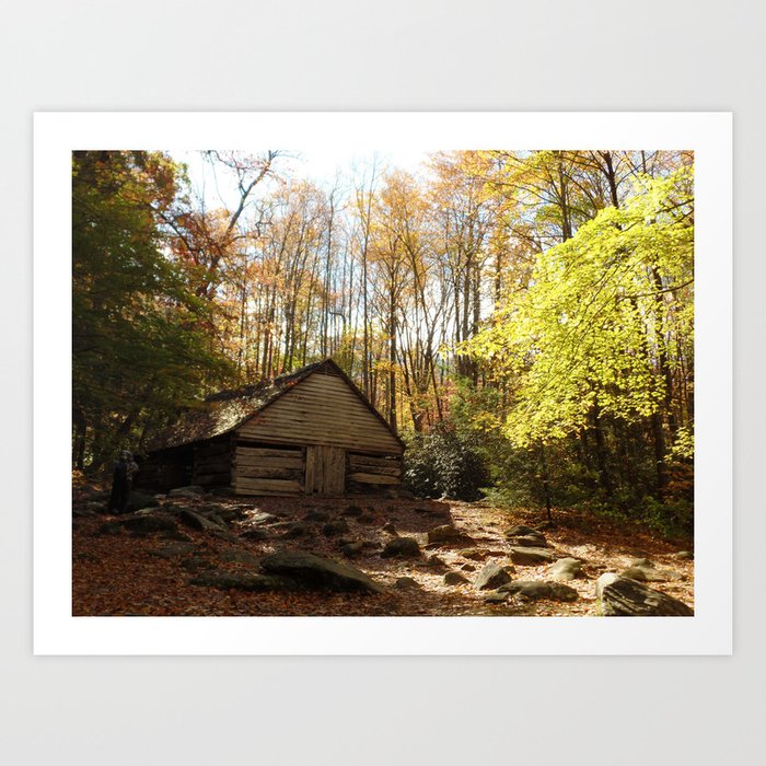 Cabin In The Woods Art Print By Tome213 Society6