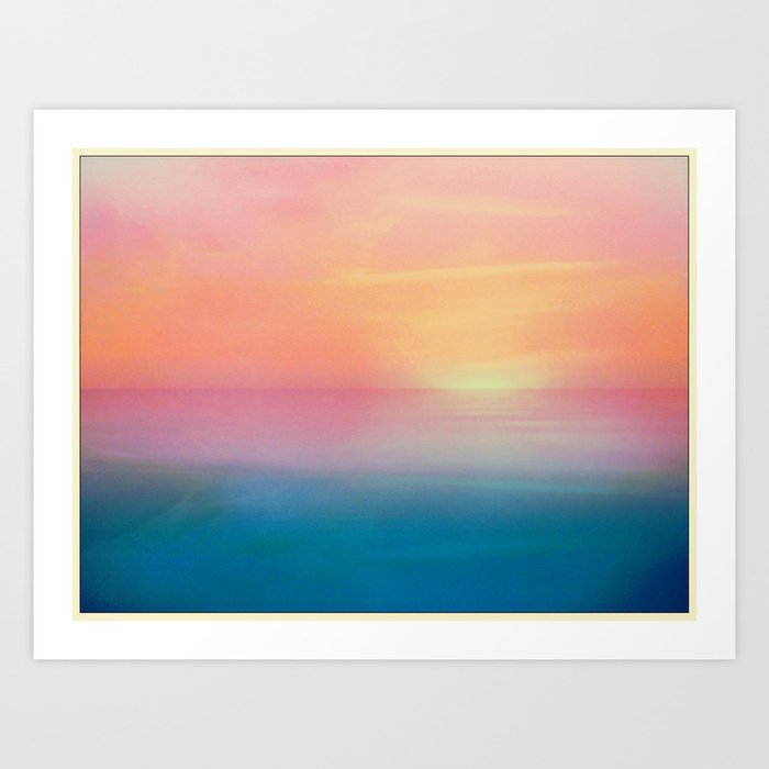 Ombre Sunset Art Print By Milesphotography Society6