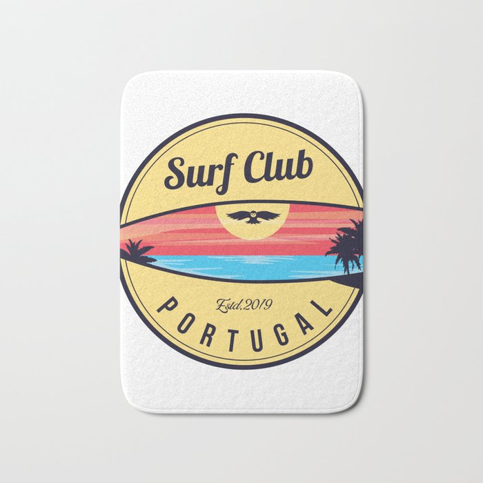 Portugal surf beach Bath Mat