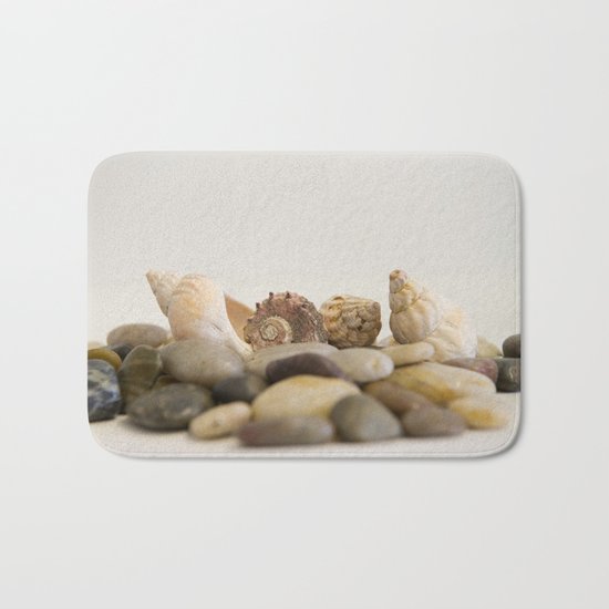 Seashells & Stones #1 #decor #art #society6 Bath Mat