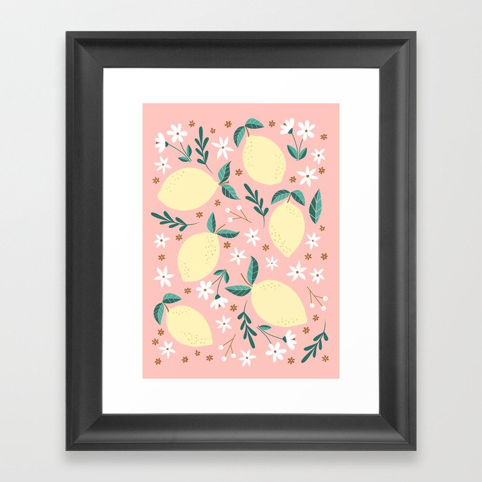 Pink Lemonade Framed Art Print