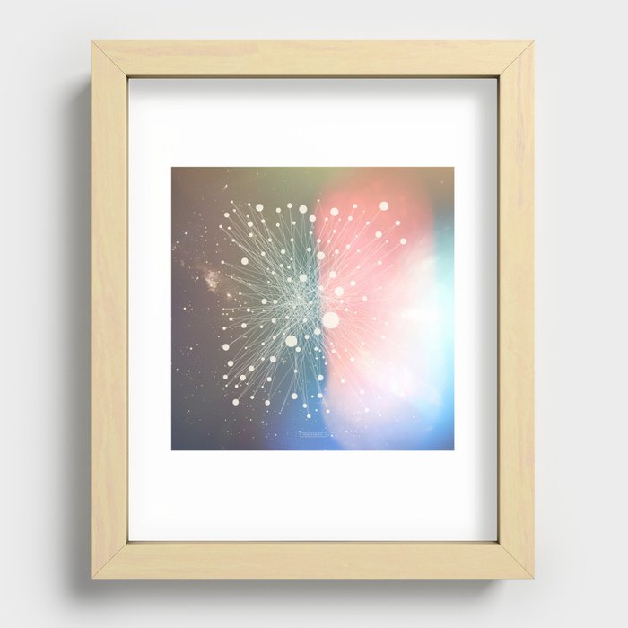 Connected Stars Recessed Framed Print