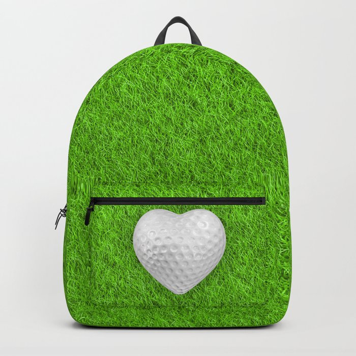 Golf ball heart / 3D render of heart shaped golf ball Backpack
