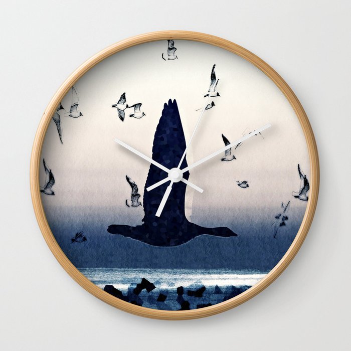 The goose and the seagulls Wall Clock