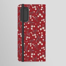 Christmas Berries - Red Android Wallet Case