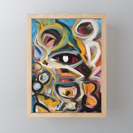 Eye of the Storm Art Expressionism Abstract Framed Mini Art Print