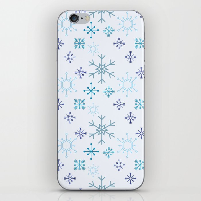 Snowy Blue iPhone Skin