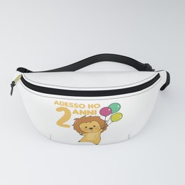 Kids 2nd Birthday Leo 2 Years Old Fanny Pack