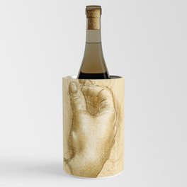 Leonardo da Vinci "A study of a woman's hands" Wine Chiller