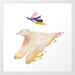 daydream: fly home Art Print