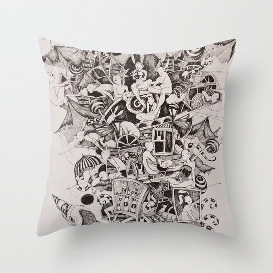 Flighless bird Throw Pillow