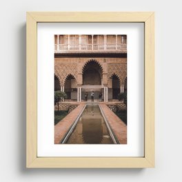 Real Alcazar de sevilla I Travel fine art photography by Steef Jansen I Magic Palace & garden  Recessed Framed Print