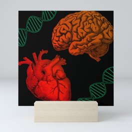 The Brain and Heart Mini Art Print