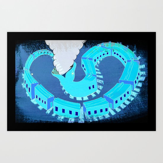 SNAKES OF IRON Art Print
