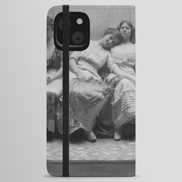 The Graduating Class female college graduates, 1913 portrait black and white photograph / photography by Frank Eugene iPhone Wallet Case