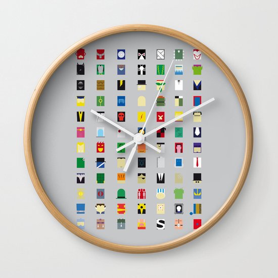 Minimalism Villains Wall Clock