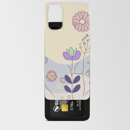 Night Blossom - Moon Gardens Series - Minimalist Flower Garden Under the Moonlight Android Card Case