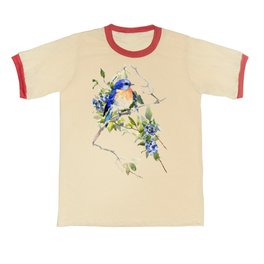 Bluebird and Blueberry T Shirt