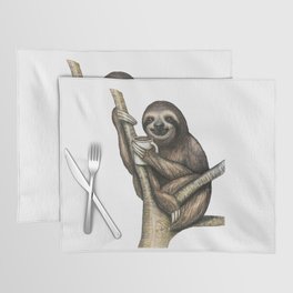 "Sloffeebreak" - Sloth with Coffee Placemat