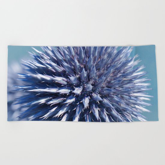 Globe thistle 247 Beach Towel