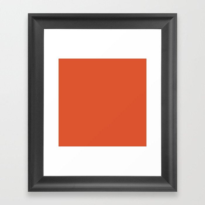 Untamed Orange Framed Art Print