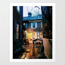 Elfreth's Alley Coziness Art Print | Philadelphia, Color, Philly, Photo, City, Travel Photography, Historic, Cozy, East Coast, America 