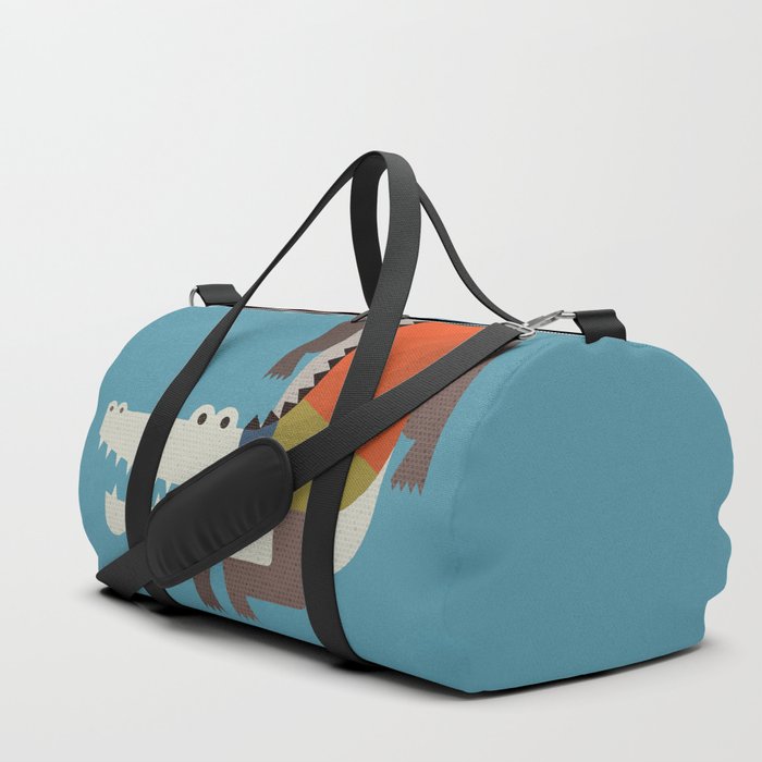 crocodile duffle bag