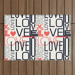 Love and Love Outdoor Rug