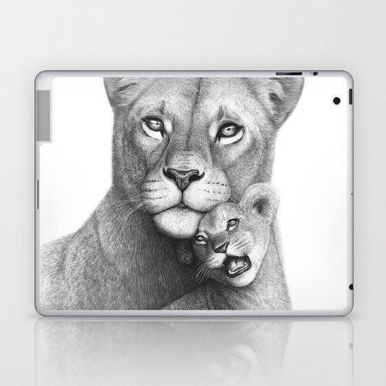 Lioness with a baby Laptop & iPad Skin