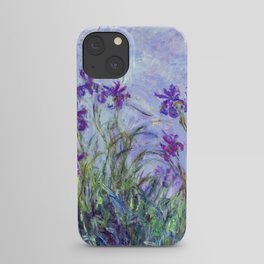 Claude Monet - Lilac Irises / Iris Mauves iPhone Case