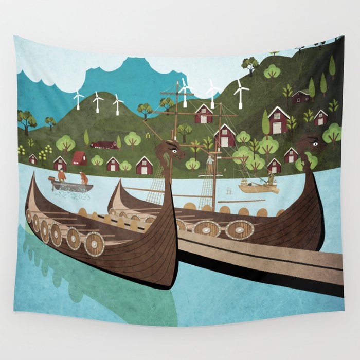 Norway 5 Wall Tapestry
