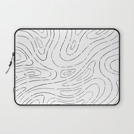 Abstract Topographic Pattern. Digital Illustration background Laptop Sleeve