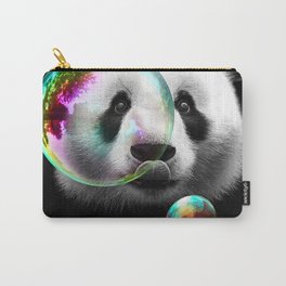 PANDA BUBLEMAKER Carry-All Pouch | Love, Painting, Curated, Panda, Animal, Bear, Funny 